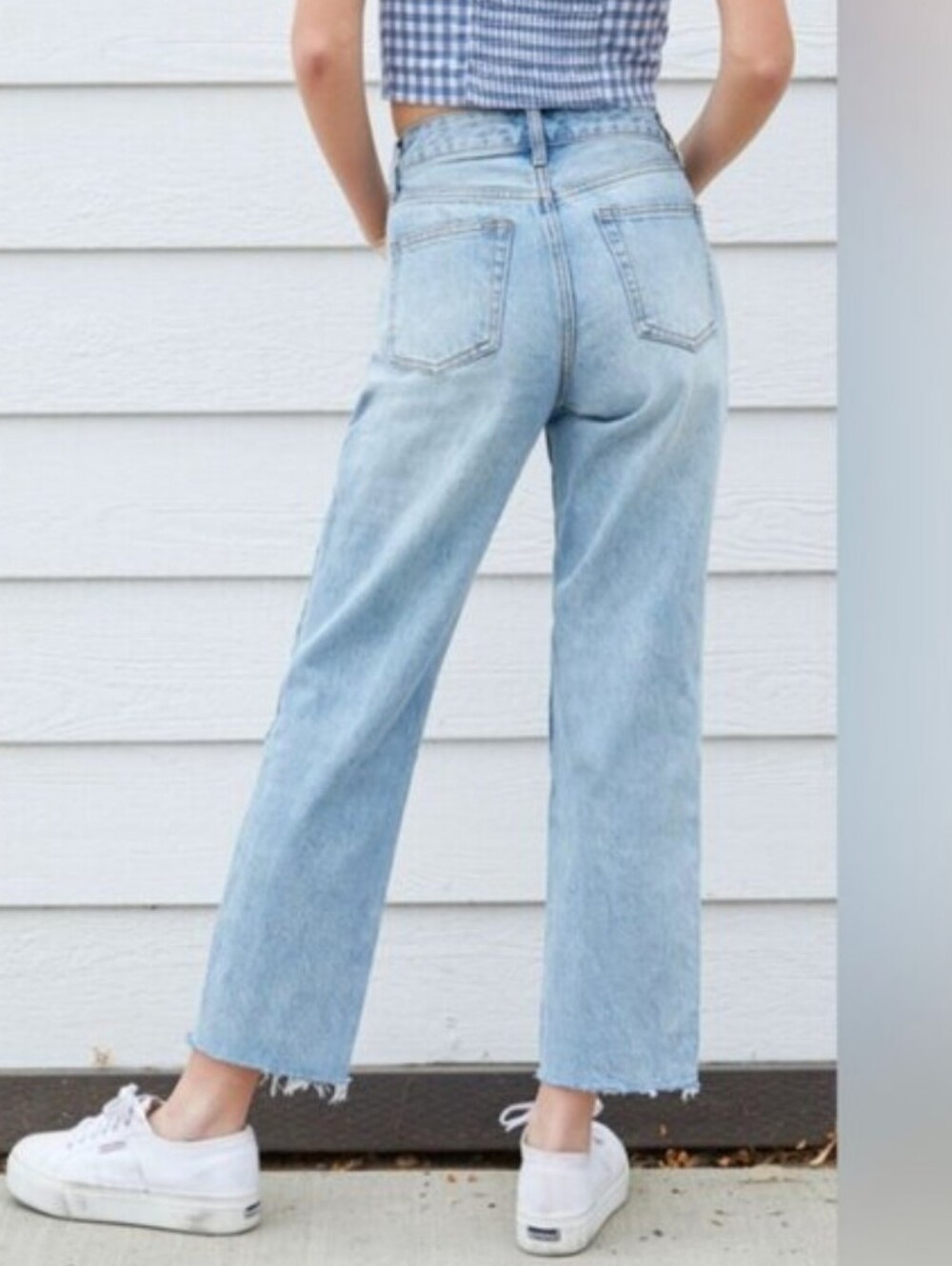 Zara Light Blue Straight-Leg Women’s Jeans